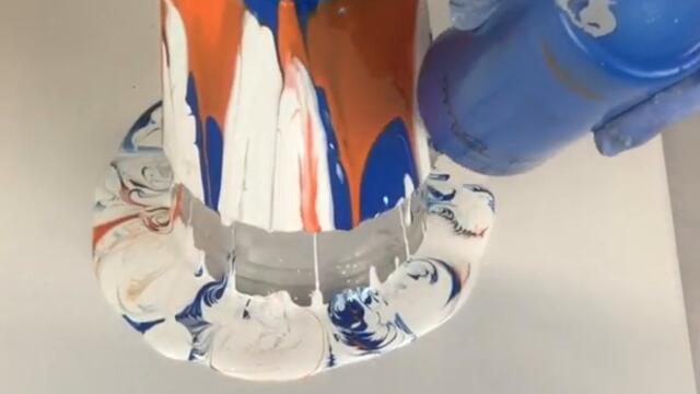 Broncos Cocktail Glass  and Painting #Shorts