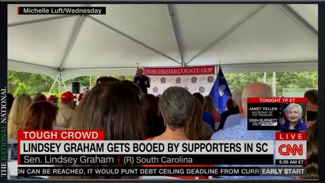 Lindsey Graham Gets Loudly Booed By His Own Supporters