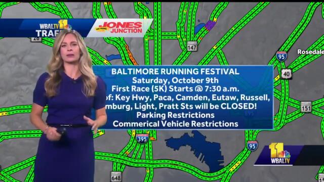 Baltimore Running Festival road closures