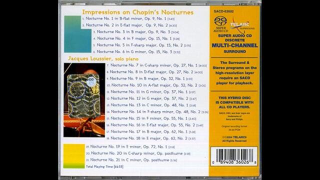 JACQUES LOUSSIER - Impressions On Chopin's Nocturnes:  Nocturne Op. 37, No. 2  & Op. 48, No. 1