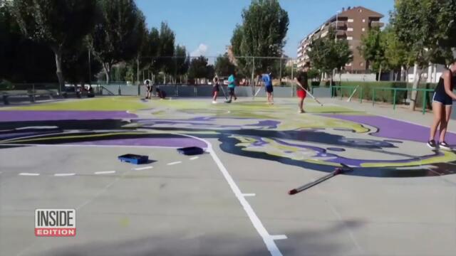 Making of Kobe Bryant Tribute Captured by Drones