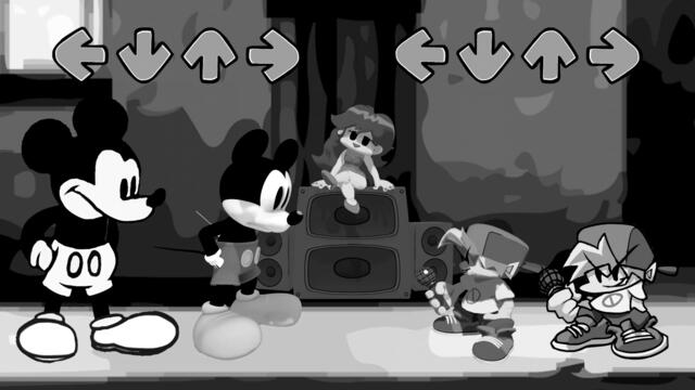 Suicide Mouse 3D and 2D Animation Comparison Friday Night Funkin Suicide Mouse Mod