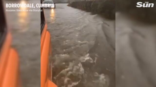 UK flood warnings - Cars washed away & homes evacuated