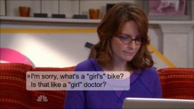 30 Rock - Liz Lemon buys a bike online