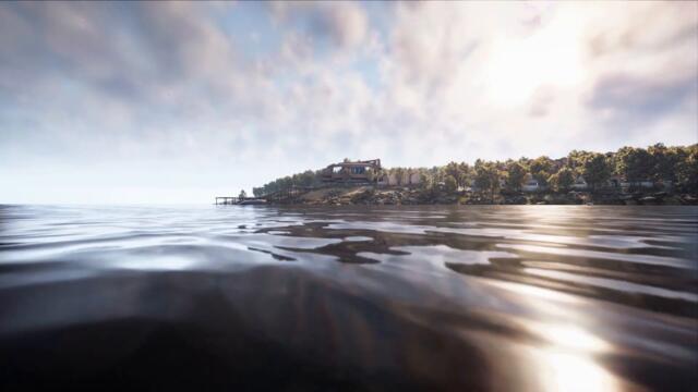 CUUB Studio recreates Honglin Li’s Circular Waterfront Cottage in full CG Animation