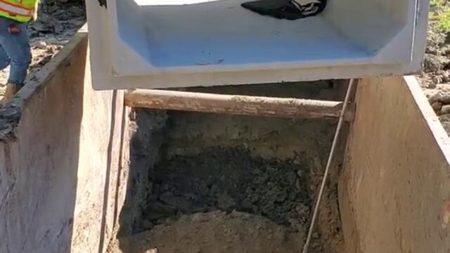 Installing 6x3x8 Concrete Drainage #Shorts