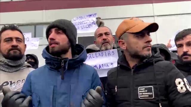 Belarus-Poland border migrants protest against being sent back to Iraq