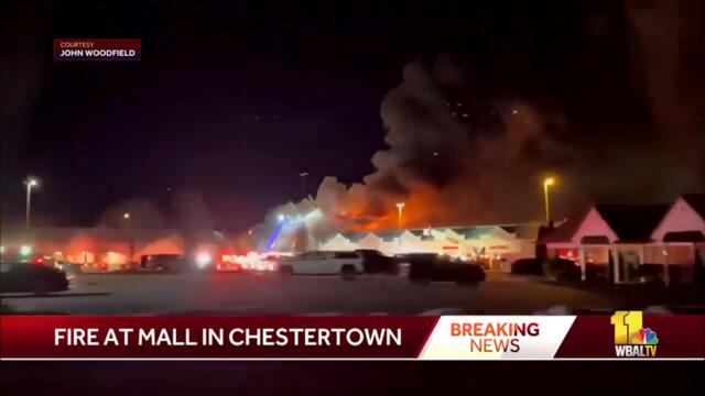 Flames shoot out, smoke billows from fire in Chestertown
