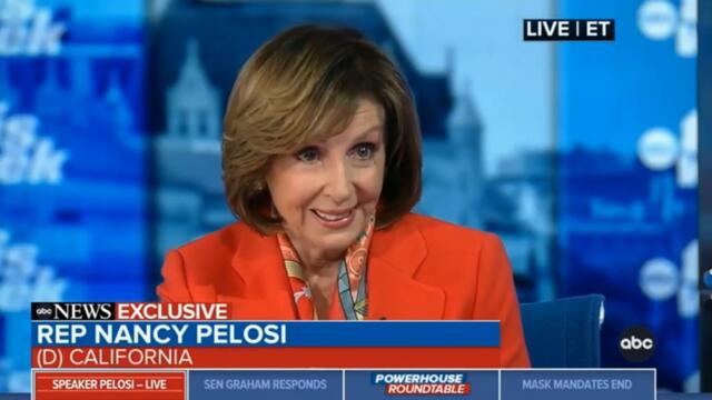 Speaker Nancy Pelosi's Interview On ABC's This Week(FULL)