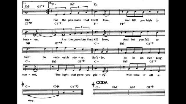 Jazz Play Along: Softly, as in a Morning Sunrise (O. Hammerstein II, S. Romberg) with sheet music