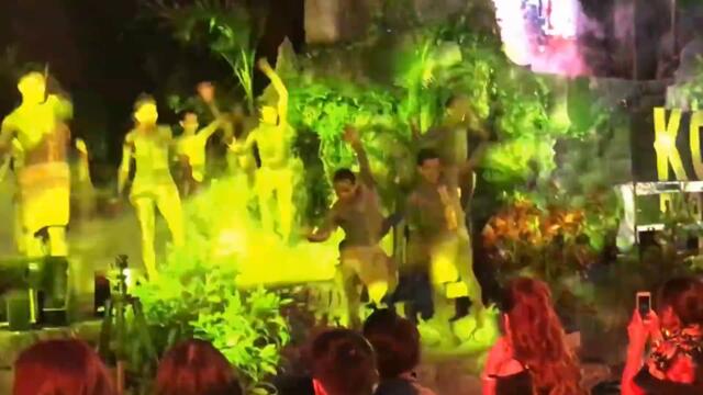 Big fire at the launching Kong skull island in vietnam