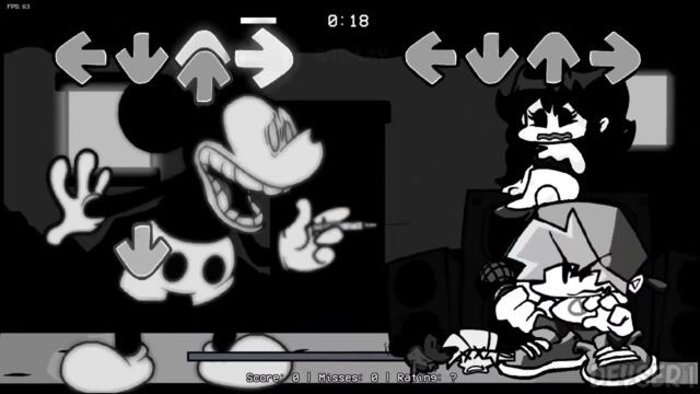 Mickey Mouse Sings New Really-Happyr | FNF Vs Mickey Mouse | Sunday Night