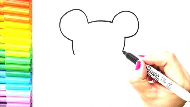 Sevimli Mickey Mouse Çizimi 🌟 Kolay Çizimler - Mickey Mouse Nasıl Çizilir?