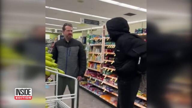 Shoplifting Suspect Throws Bananas at Man Filming