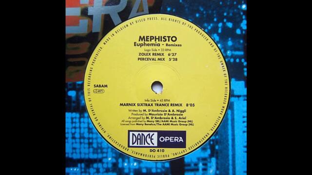 Mephisto - Euphemia (Zolex Remix) (Trance 1994)
