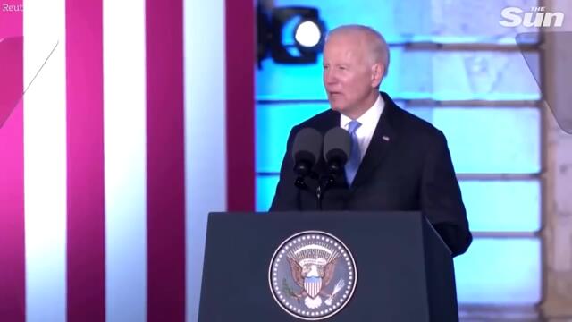 President Biden denies claims he was 'calling for regime change in Russia'