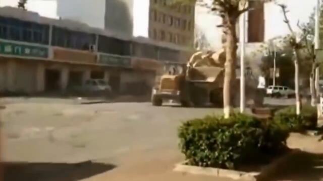 Bulldozer Fight in China