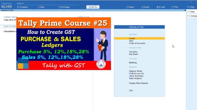 Calculation of GST based on Slab Rate in Tally Prime | Chapter-26 |Tally Prime Course