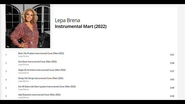 Lepa Brena Instrumental Mart (2022)