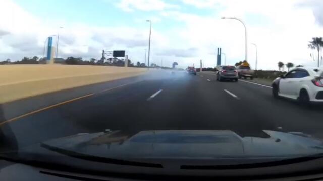 Street Racing Sports Car Driver Crashes Car #shorts