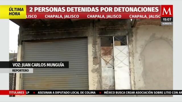 Detienen a dos personas tras detonaciones de arma en Chapala