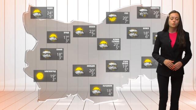 Прогноза за времето на 4 май