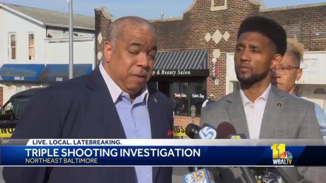 3 men shot in northeast Baltimore, police say