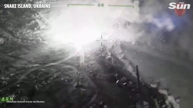 Ukraine forces destroy 'Russian helicopter' mid-air on Snake Island