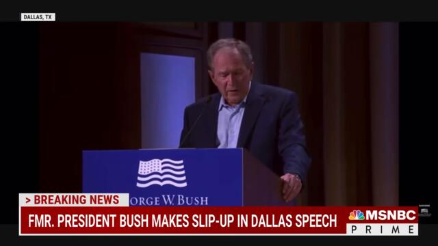 George W. Bush Mixes Up Ukraine With Iraq In Big Freudian Slip