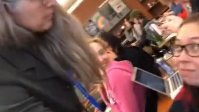 Teacher Awkwardly Stares Down Student