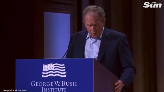 Bush condemns Putin's invasion of 'Iraq' instead of Ukraine in hilarious gaffe