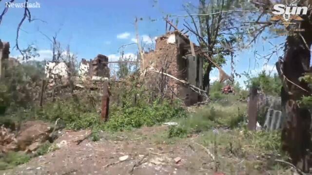 Donbas region devastated by 'flurry of rocket fire'