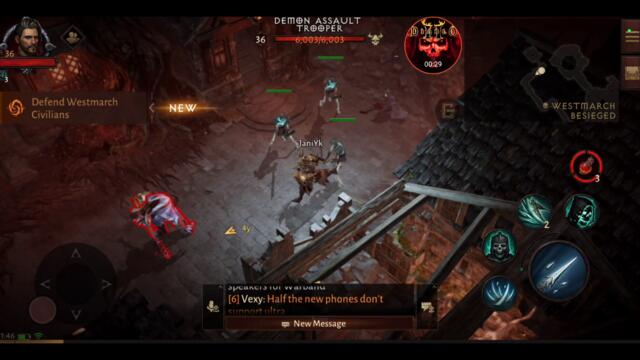 Diablo Immortal Necromancer 38 Level Gameplay