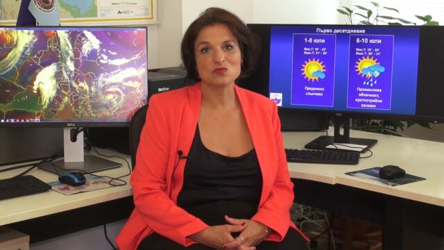 Прогноза за времето за месец юли 2022 година