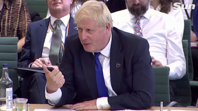 Boris Johnson reacts to news a delegation of top Tories are preparing to tell him to resign