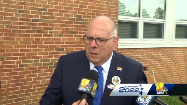 Gov. Hogan casts ballot as early voting begins in Maryland