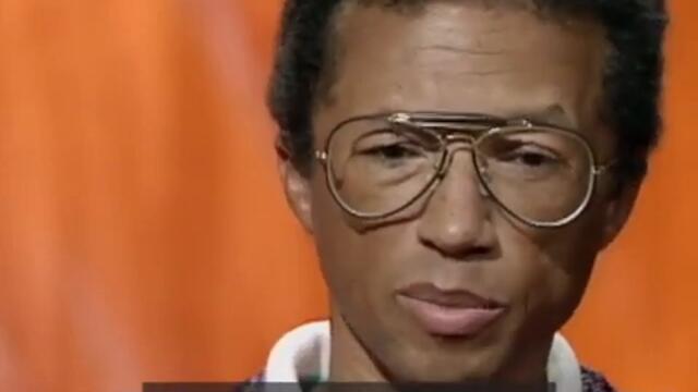 Arthur Ashe interviewed by Lynn Redgrave, July 1992 (BBC archives)