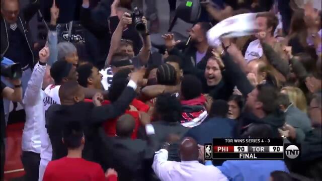 Kawhi Leonard CRAZY GAME-WINNER - Game 7 | Raptors vs 76ers | 2019 NBA Playoffs