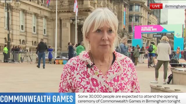 Dramatic moment Nadine Dorries forced off live TV interview after man threatens her cameraman