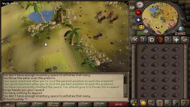 Smithing 1.000.000 Darts To Make a Rune Platebody | Xtreme Onechunk Ironman #17