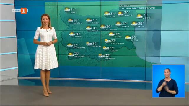 Вятър и дъжд в неделя - Времето по БНТ