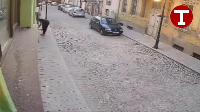 Пуснаха видео от подпалването на българския клуб в Битоля