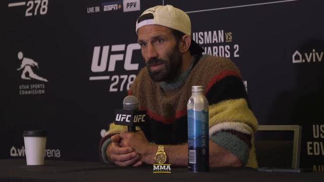 Luke Rockhold Confronts Reporter On Behalf Of Marlon Vera: 'Do Your Homework' | UFC 278