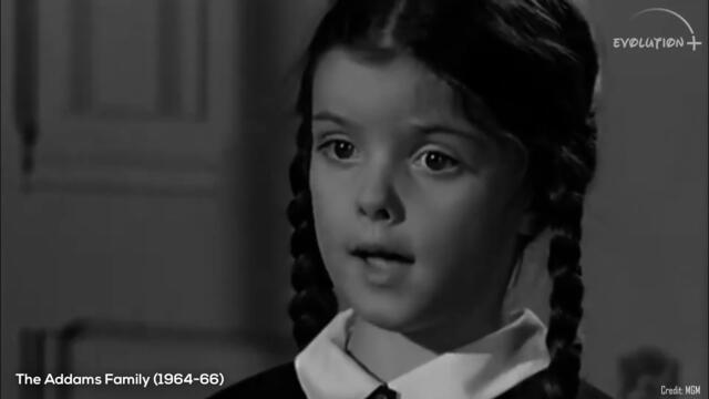 Evolution of Wednesday Addams in MOVIES AND TV 1964 - 2022