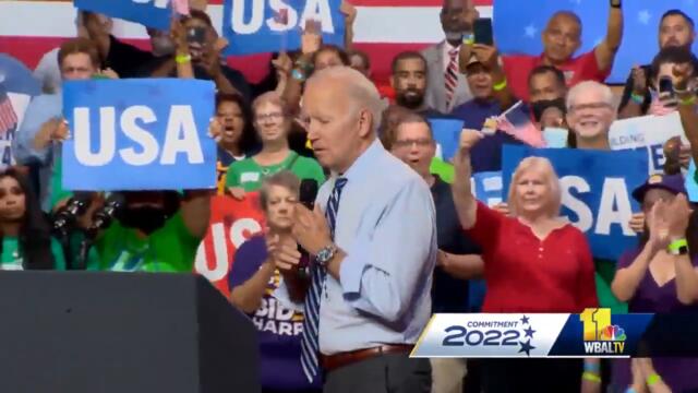 Biden shows support for MD Democrats ahead of general election