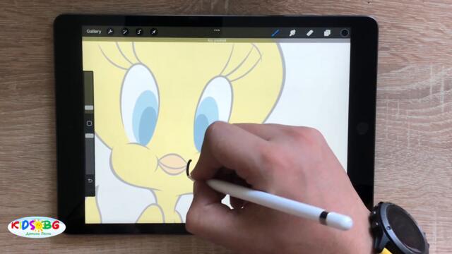 Нарисувай Туити с Apple Pencil / How to draw Tweety with Apple Pencil