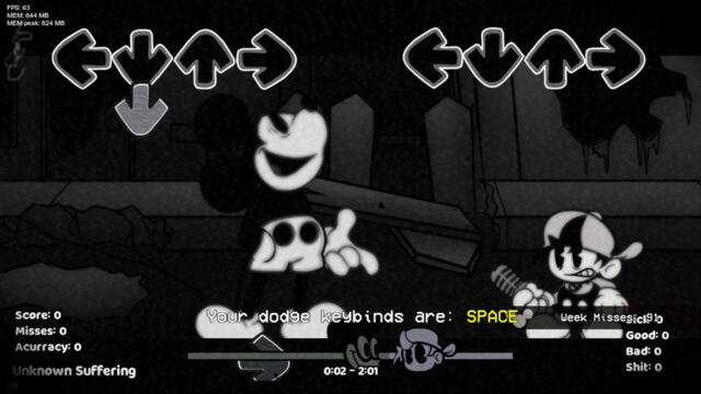 FNF Character Test | Gameplay VS Minecraft Note Block | Mickey Mouse | Oswald | Untold Loneliness