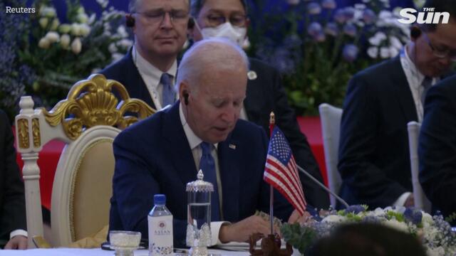 Biden mistakenly thanks Colombia's leader rather than Cambodia's during ASEAN summit