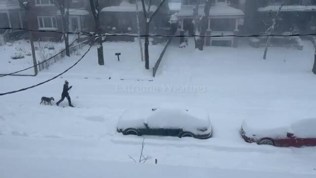 New York is buried under the snow! Snowdrifts up to 3 meters in Buffalo!