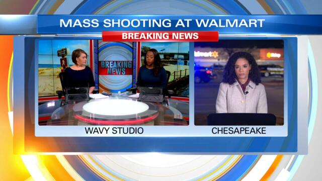 Team coverage the mass shooting at a Walmart in Chesapeake (4 a.m.)
